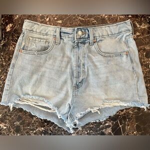 WILD FABLE WOMENS DISTRESSED HIGH RISE CUTOFF DENIM …